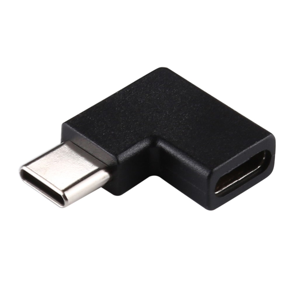  USB-C Hona - USB-C Hane Adapter 90 Grader Svart