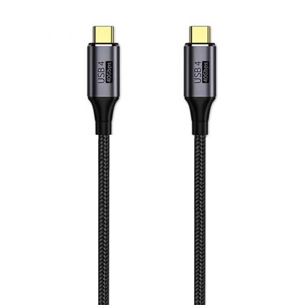  50cm 100W PD Thunderbolt 3/4 Kabel USB-C - USB-C 8K/60Hz Svart