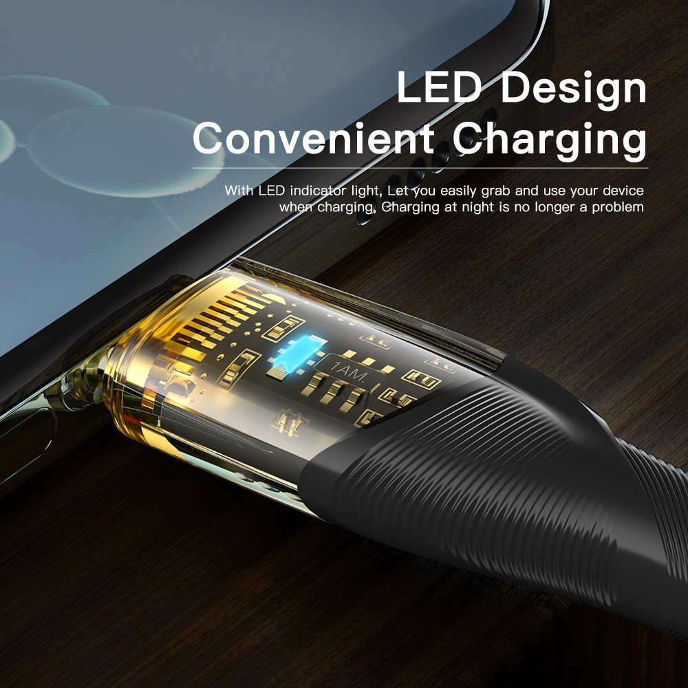 ESSAGER ESSAGER 1m 100W PD USB-C - USB-C Kabel Blå