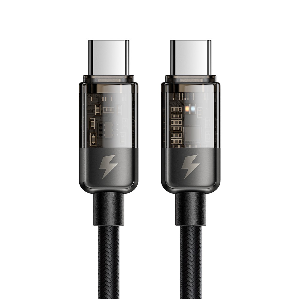 MCDODO Mcdodo 1.2m 100W USB-C - USB-C Auto Off Kabel Svart