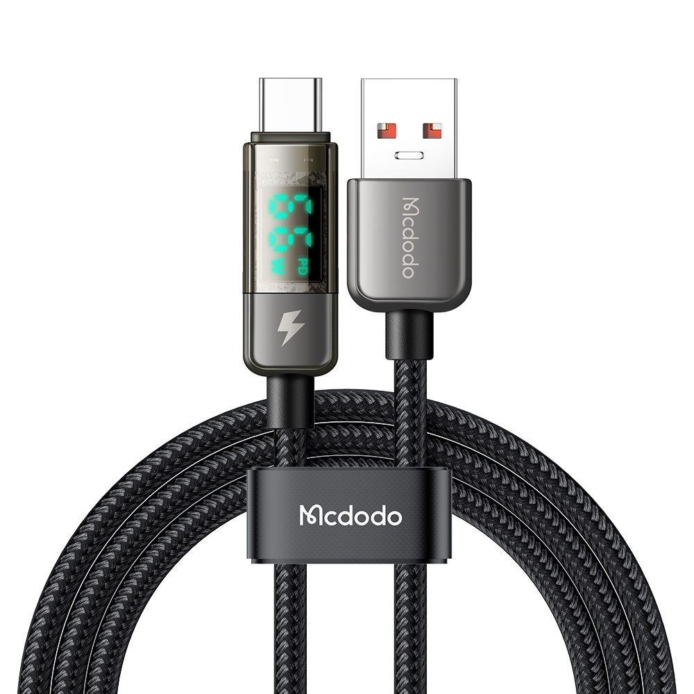 MCDODO Mcdodo 1.2m 100W 6A USB-C Auto Off Kabel Svart