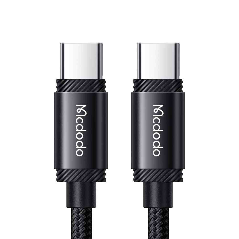 MCDODO Mcdodo 2m 240W PD USB-C - USB-C Nylonkabel Svart