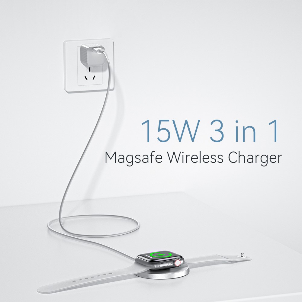 ESSAGER ESSAGER 15W MagSafe Trådlös Laddare Vit