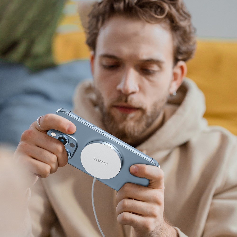 ESSAGER ESSAGER 15W MagSafe Trådlös Laddare Vit