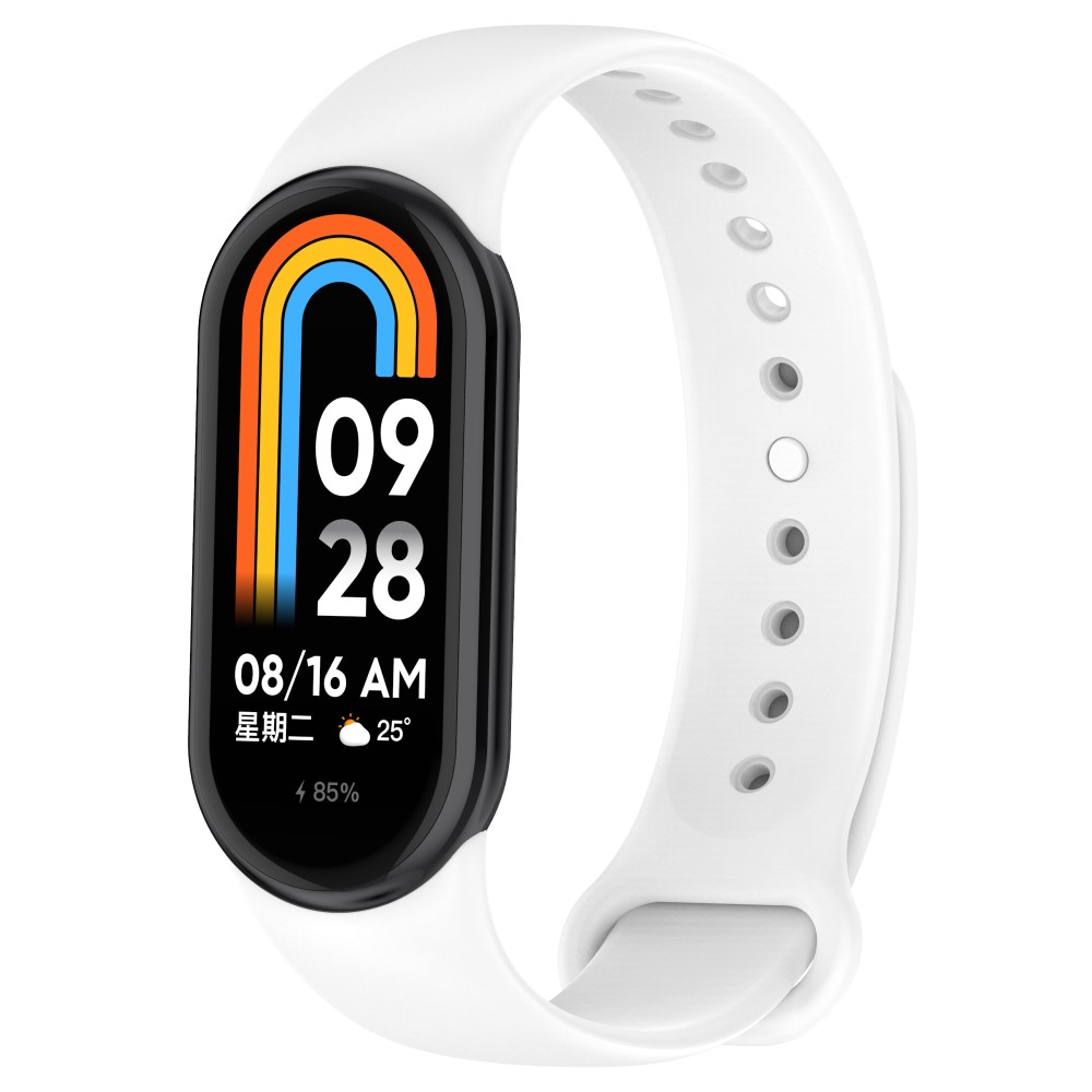  Xiaomi Smart Band 10/9/8 Armband Solid Silikon Vit