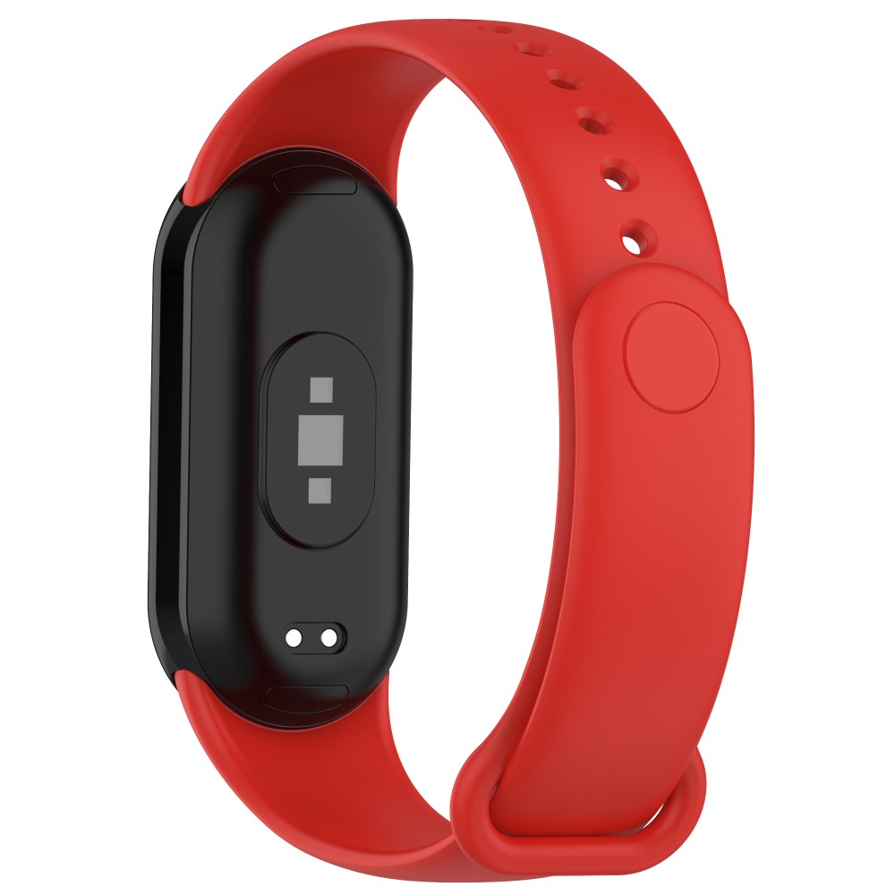  Xiaomi Smart Band 10/9/8 Armband Solid Silikon Röd