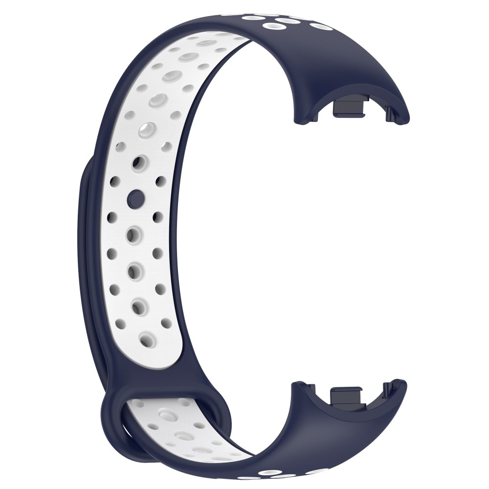  Xiaomi Smart Band 10/9/8 Träningsarmband Dual-Color Blå/Vit