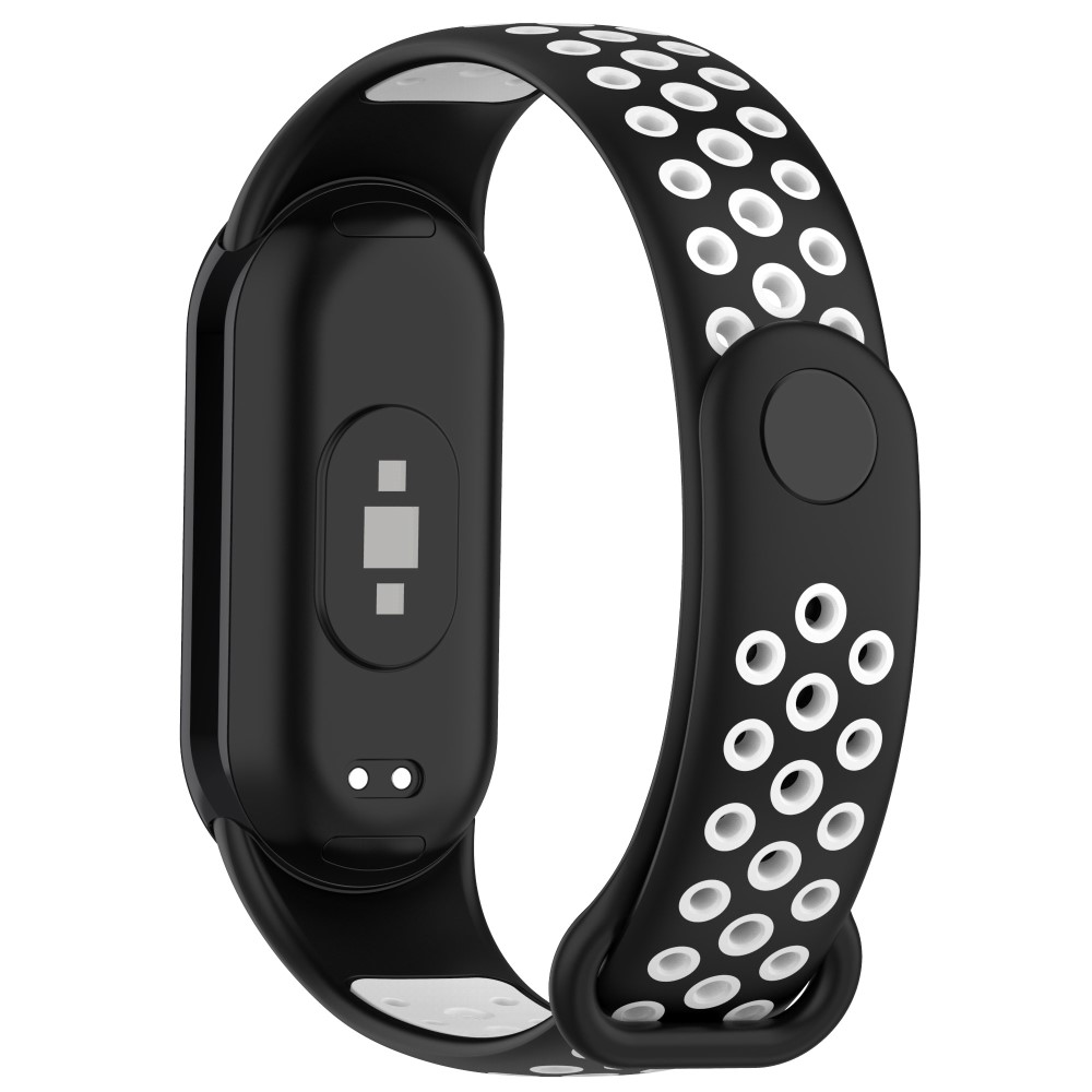  Xiaomi Smart Band 10/9/8 Träningsarmband Dual-Color Svart/Vit