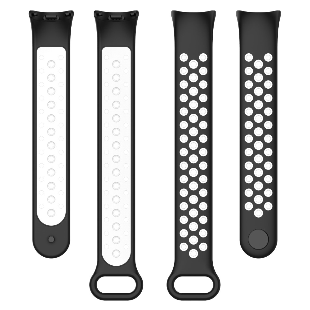 Xiaomi Smart Band 10/9/8 Träningsarmband Dual-Color Svart/Vit