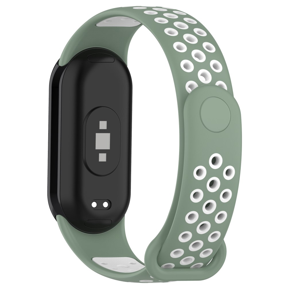  Xiaomi Smart Band 10/9/8 Träningsarmband Dual-Color Grön/Vit