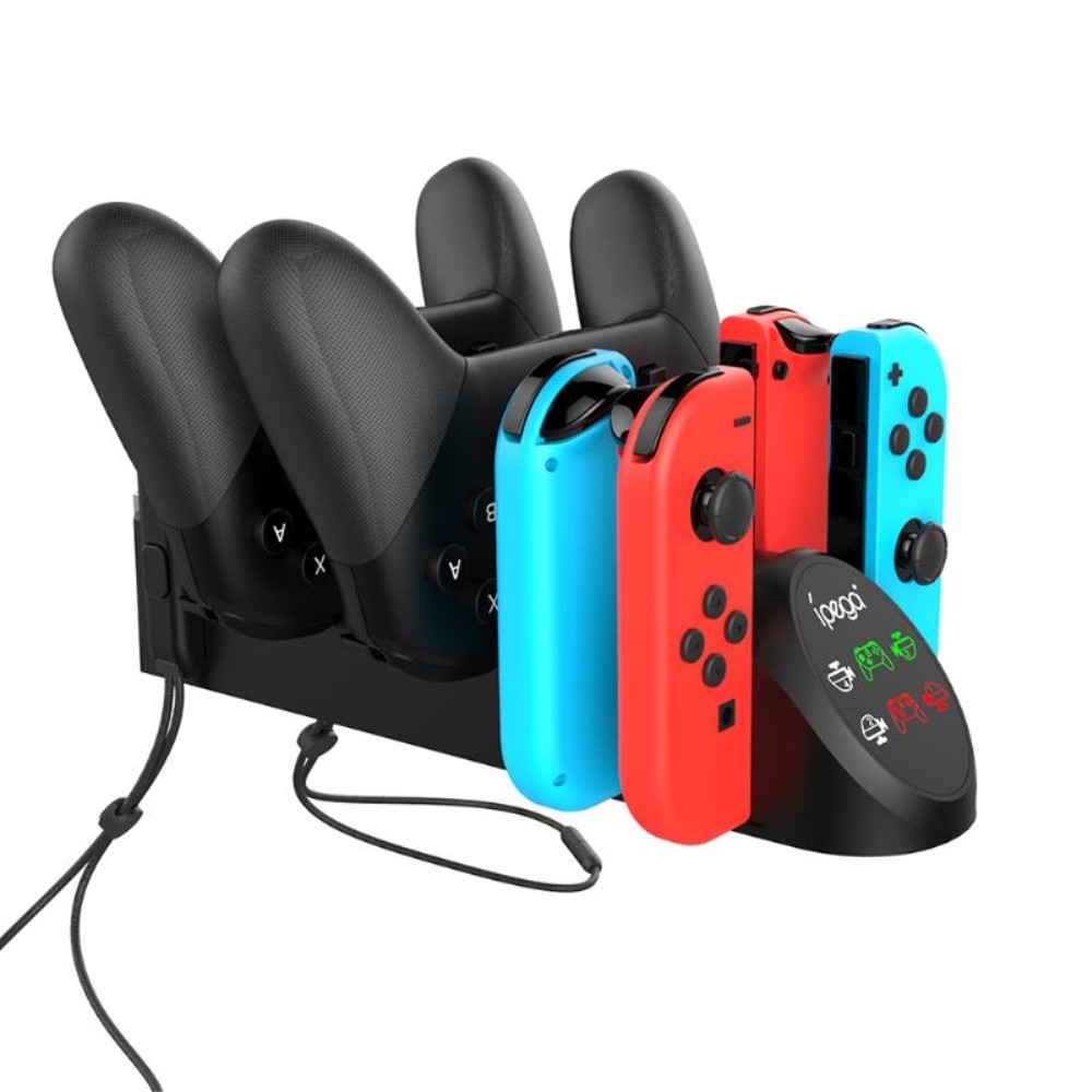 iPega iPega 6in1 Laddningsbas för Nintendo Switch Joy-Con/Pro