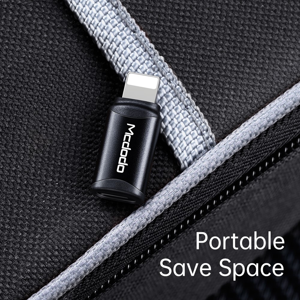 MCDODO Mcdodo USB-C Hona - Lightning Hane Adapter Svart