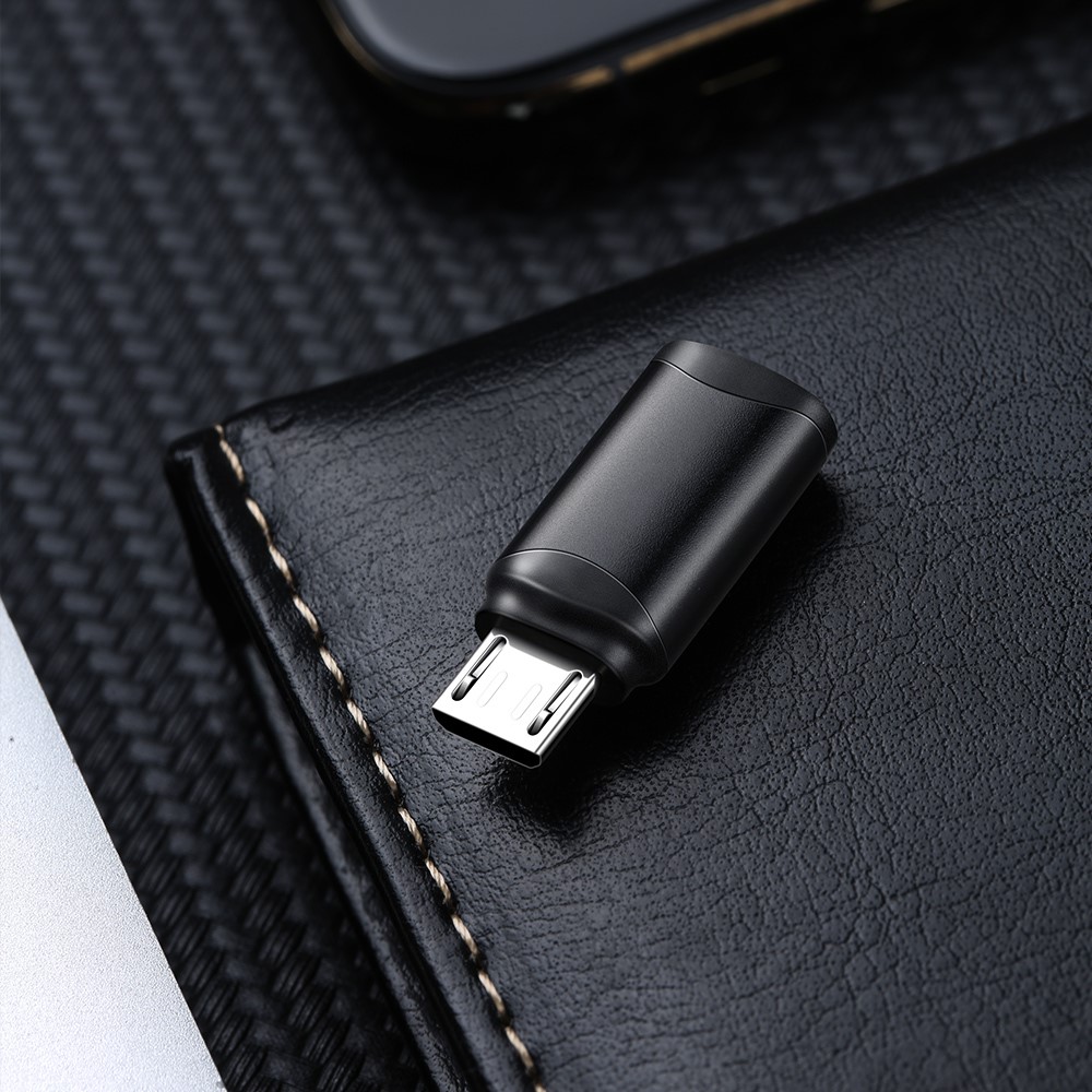 MCDODO Mcdodo USB-C Hona - MicroUSB Hane Adapter Svart