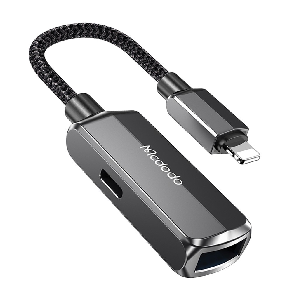 MCDODO Mcdodo 2.4A 2in1 Lightning - USB-A 3.0/Lightning Hona Adapter