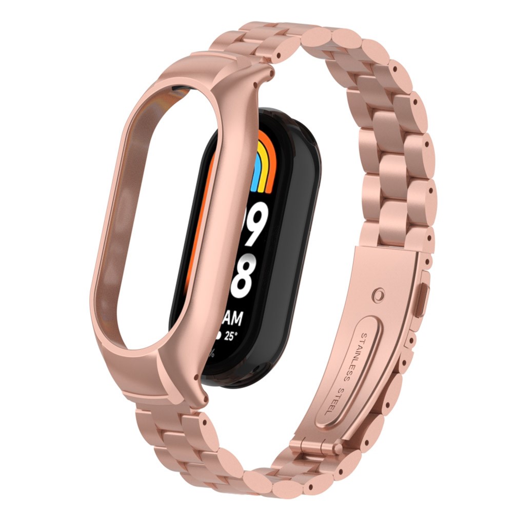  Xiaomi Smart Band 8 Lyxigt Metallarmband Roséguld