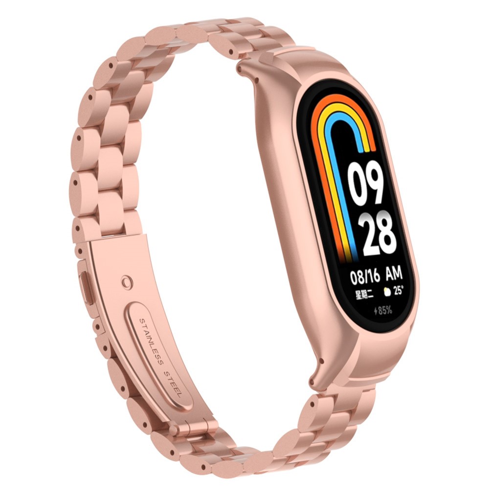  Xiaomi Smart Band 8 Lyxigt Metallarmband Roséguld