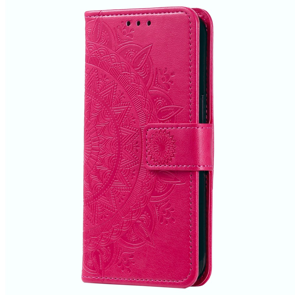  Sony Xperia 1 V Fodral Mandala Läder Rosa