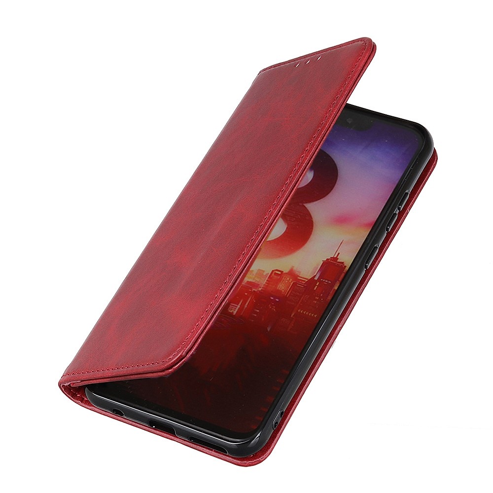  Sony Xperia 1 V Fodral Flip Split Läder Röd