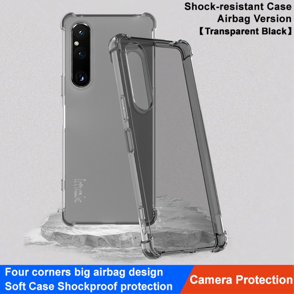 IMAK IMAK Sony Xperia 1 V Skal Airbag Shockproof Tonad Svart