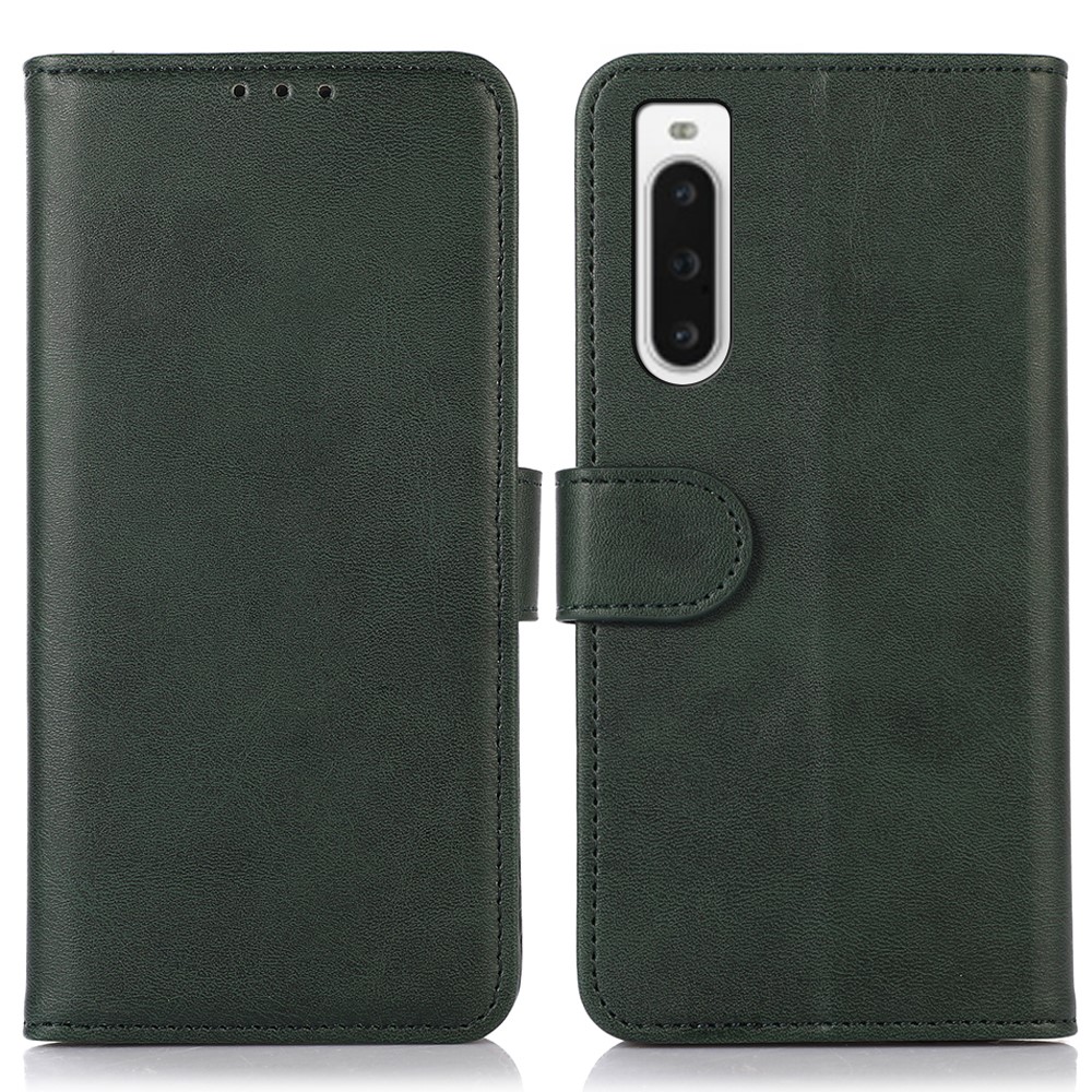 Sony Xperia 10 V Fodral Läder Grön