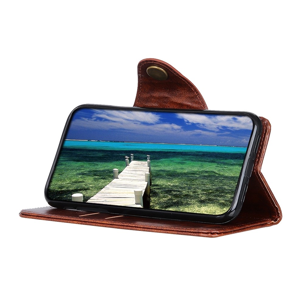 KHAZNEH KHAZNEH Sony Xperia 1 V Fodral Magnetisk Mässing Brun
