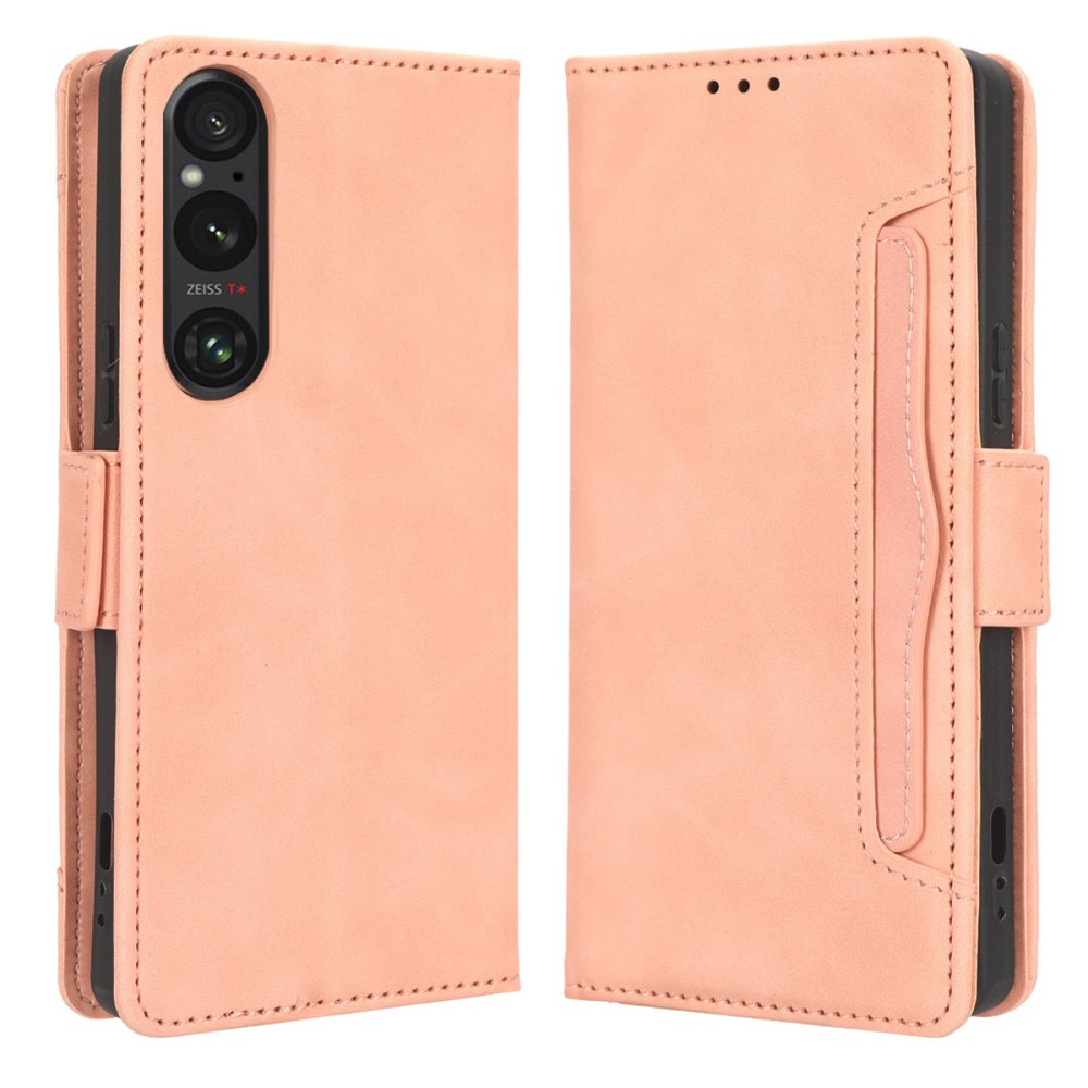  Sony Xperia 1 V Fodral Med Avtagbart Kortfodral Rosa