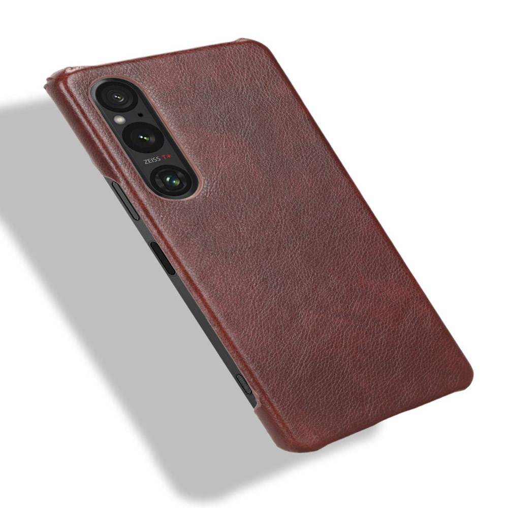 Sony Xperia 1 V Skal Slim Läder Brun