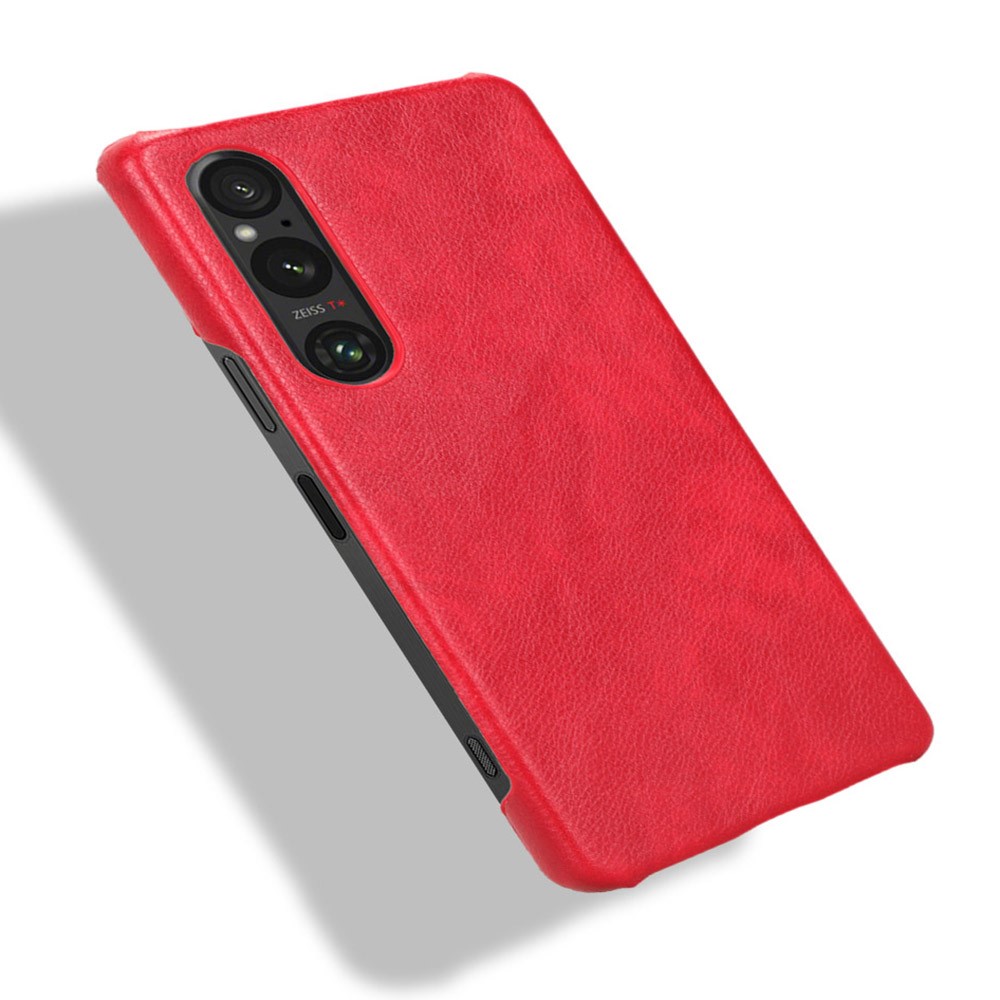  Sony Xperia 1 V Skal Slim Läder Röd