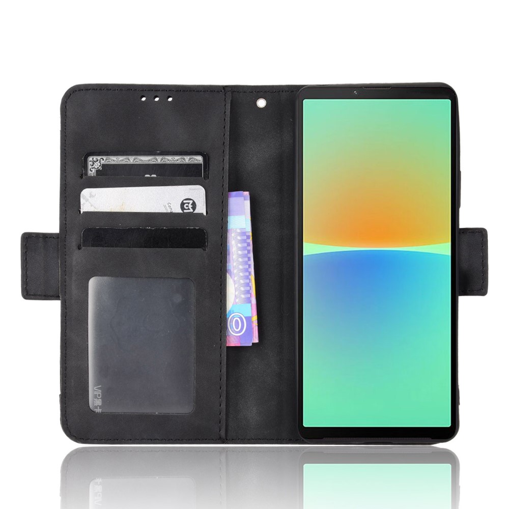  Sony Xperia 10 V Fodral Med Avtagbart Kortfodral Svart