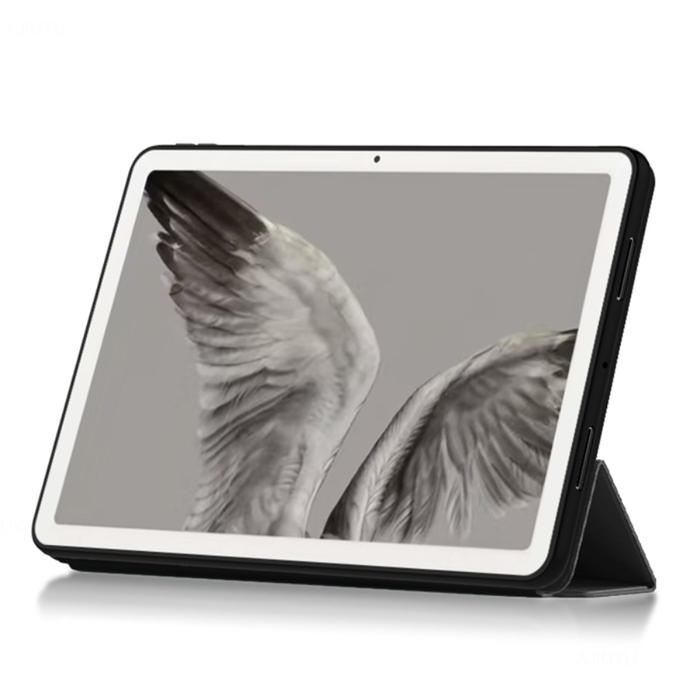  Google Pixel Tablet Fodral Tri-Fold Läder Svart
