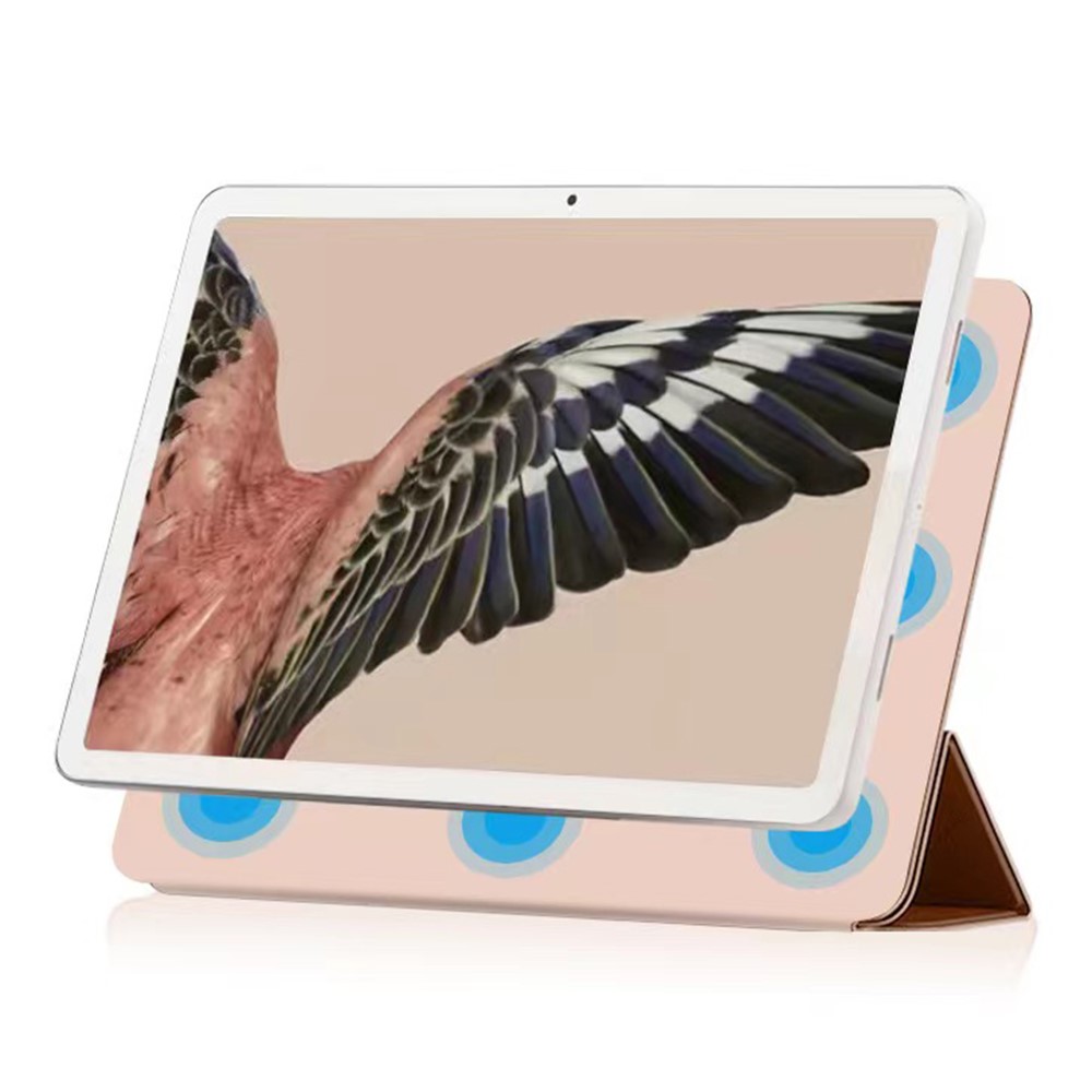  Google Pixel Tablet Fodral 2in1 Magnet Tri-Fold Ljus Rosa