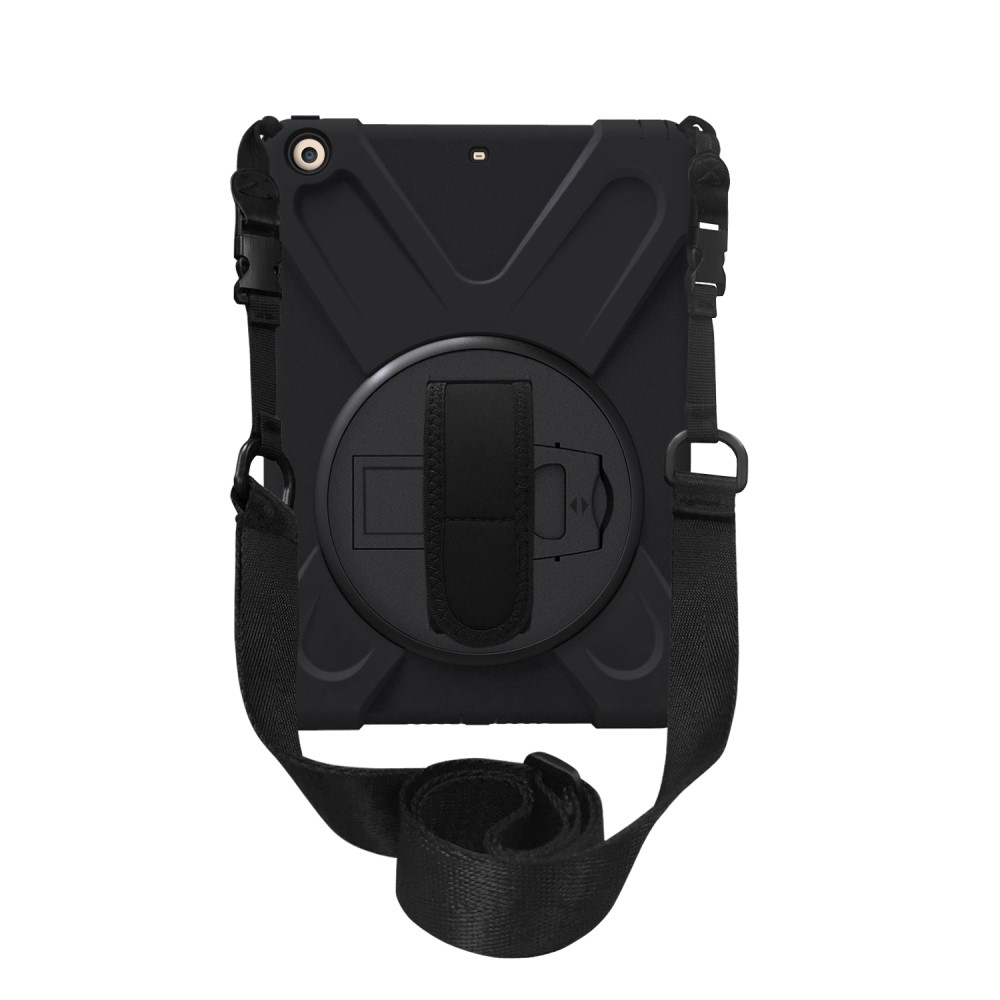  iPad 9.7 2017/2018 Skal 360 X-Shape Shockproof Hybrid Svart