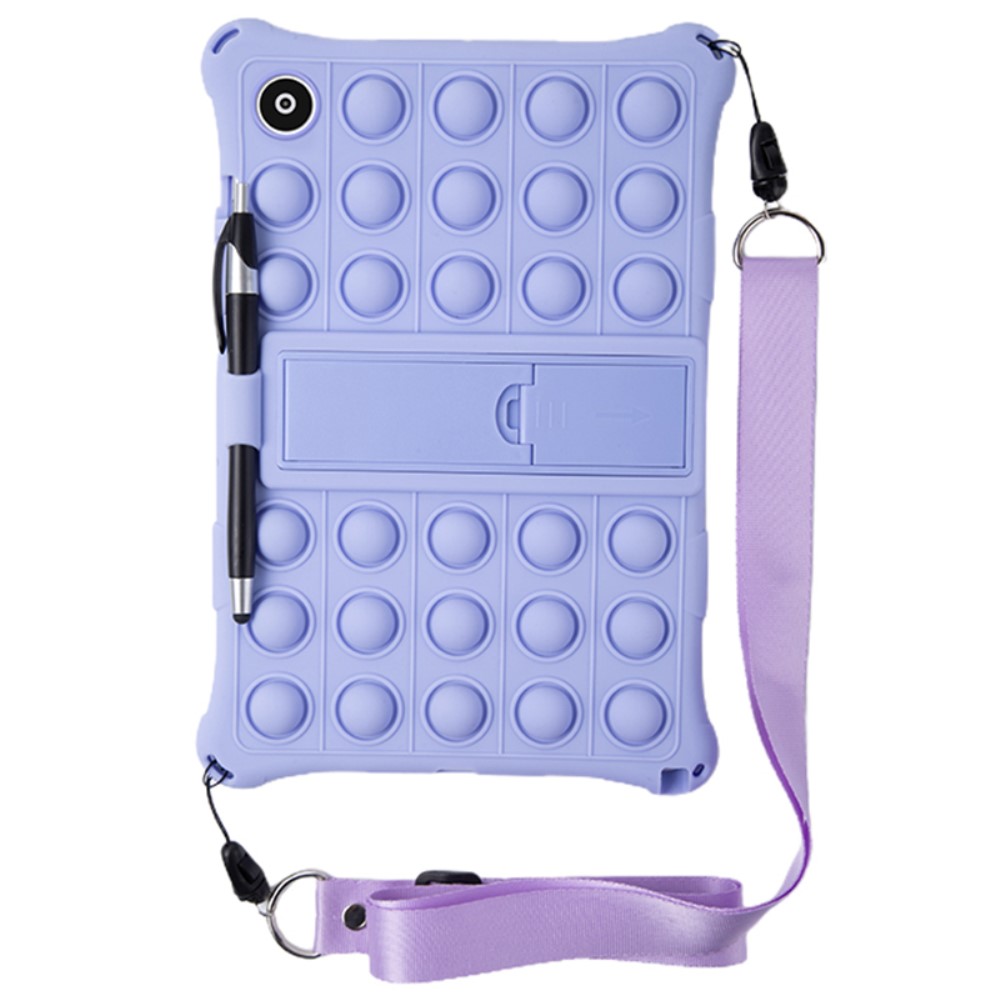  Galaxy Tab A8 10.5 Skal Pop It Fidget Kickstand Lila