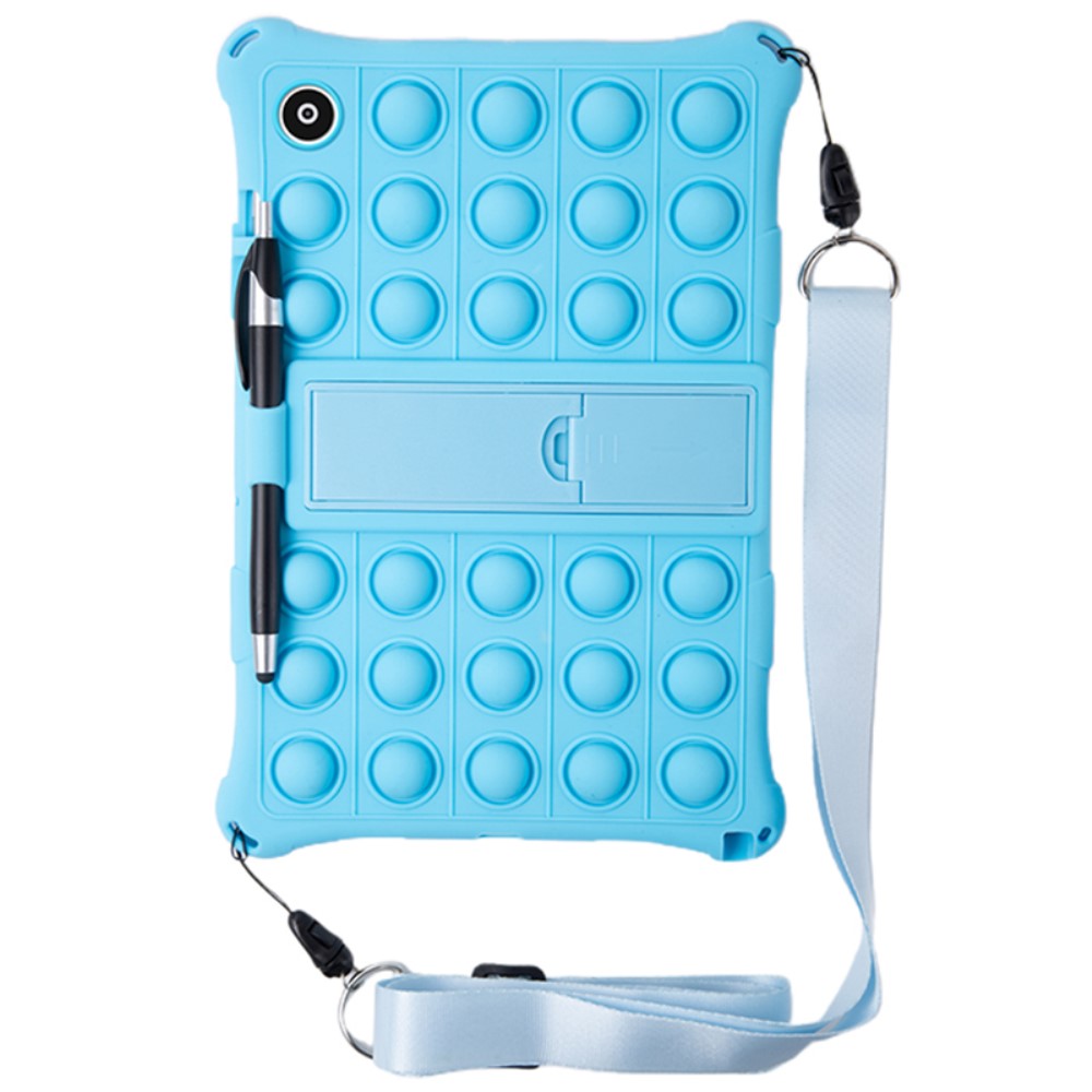 Galaxy Tab A8 10.5 Skal Pop It Fidget Kickstand Blå