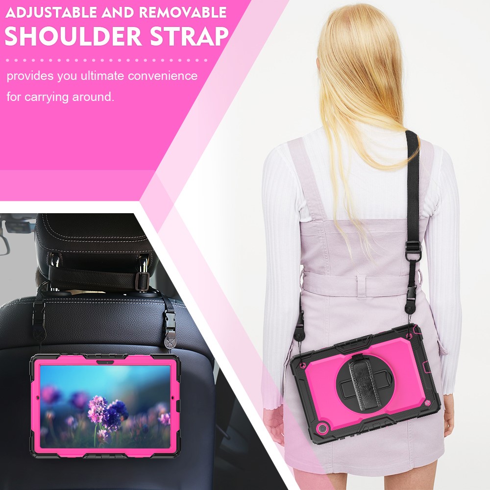  Galaxy Tab A8 10.5 Skal Shockproof Hybrid Kickstand Strap