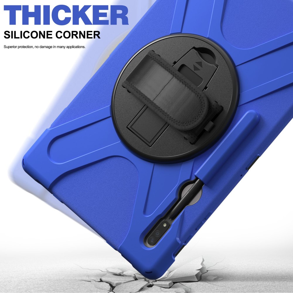  Galaxy Tab S8 Ultra Skal X-Shape Shockproof Kickstand