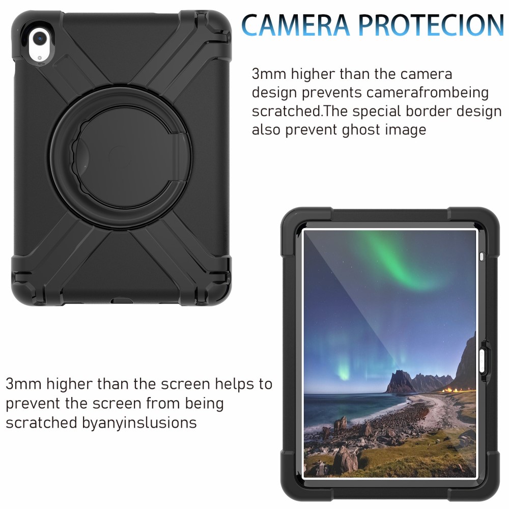  iPad 11 2025 / 10.9 2022 Fodral 360 X-Shape Shockproof