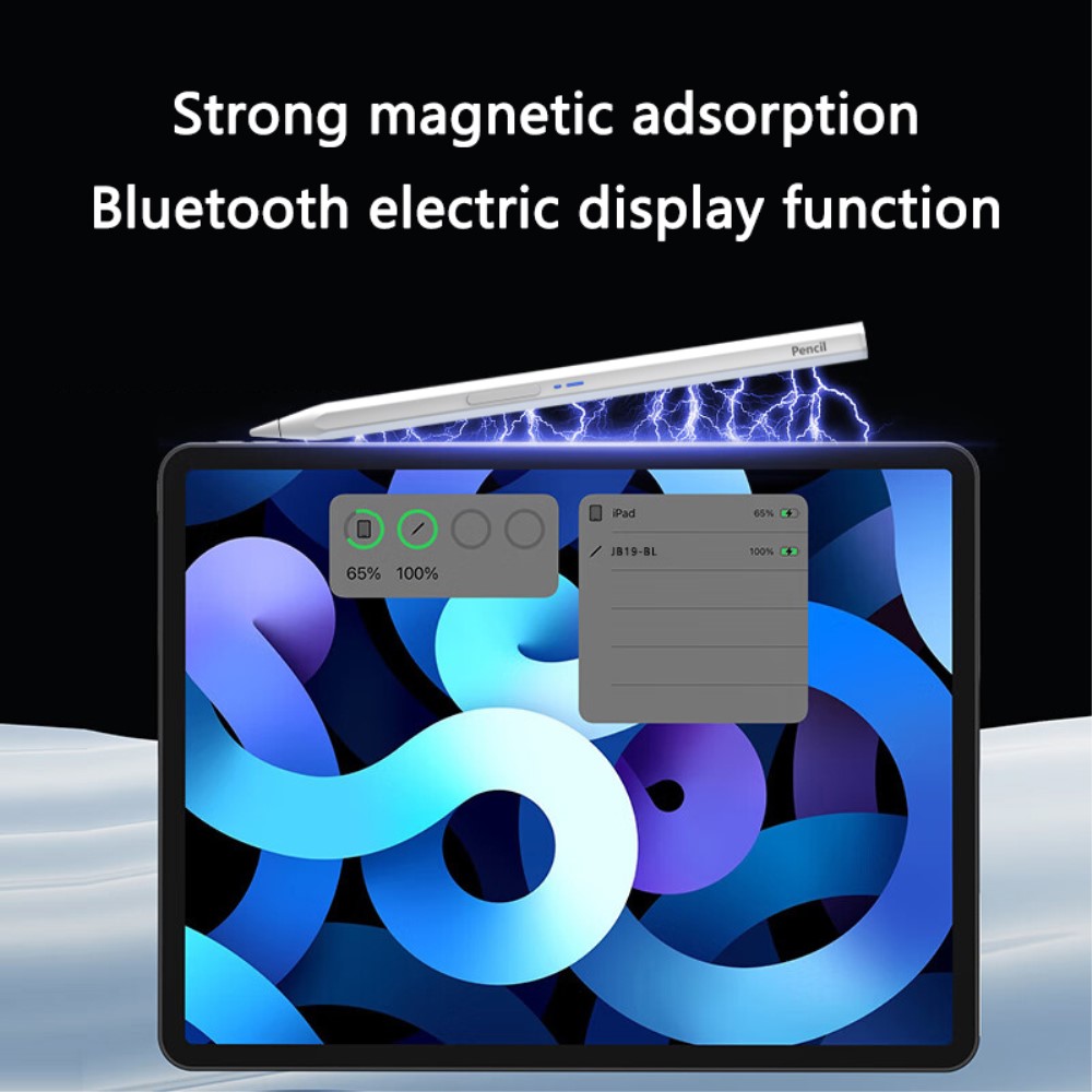  Bluetooth Magnetisk Hexagon Stylus Touchpenna Vit