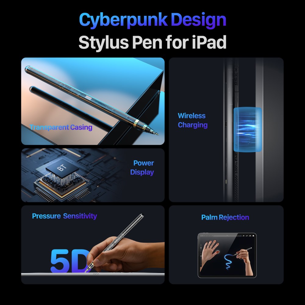 DUX DUCIS DUX DUCIS Digital Active iPad Stylus Touchpenna (Magnetisk Laddning)
