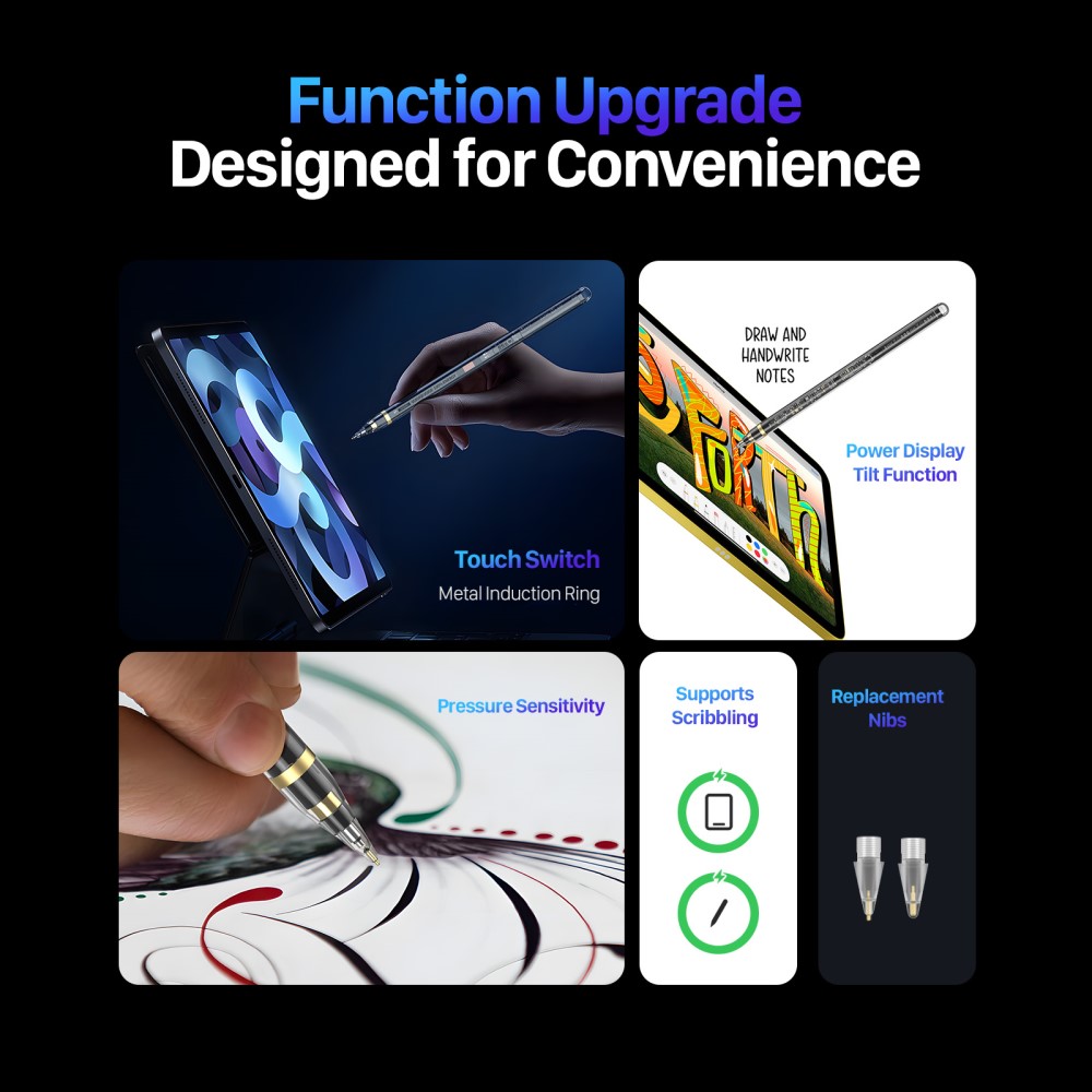DUX DUCIS DUX DUCIS Digital Active iPad Stylus Touchpenna (Magnetisk Laddning)