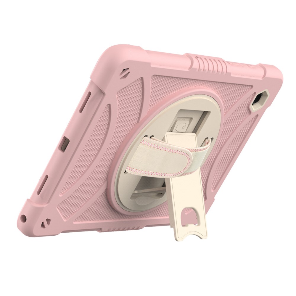  Galaxy Tab A8 Skal Hybrid Shockproof Kickstand Rosa
