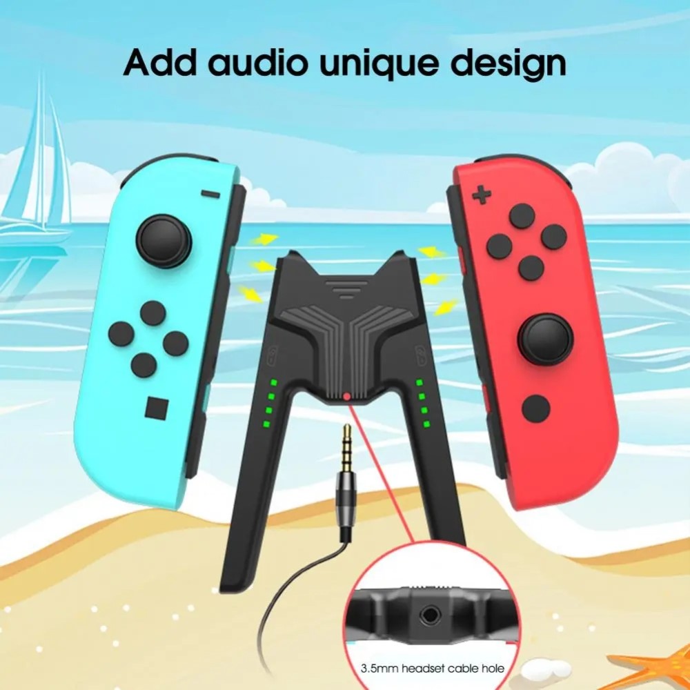 AOLION AOLION Nintendo Switch Joy-Con Charging Grip LED Svart