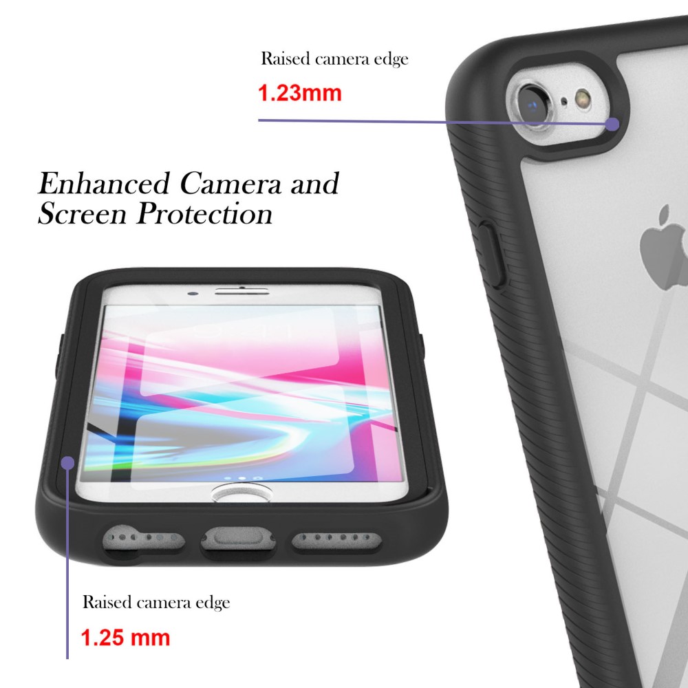  iPhone 7/8/SE Skal 360 Hybrid Defense Svart