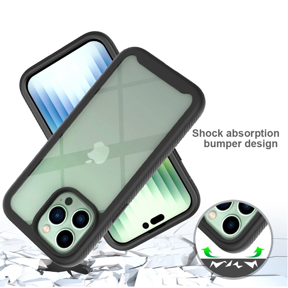  iPhone 14 Pro Max Skal 360 Hybrid Defense Svart