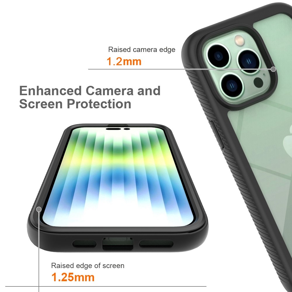  iPhone 14 Pro Max Skal 360 Hybrid Defense Svart