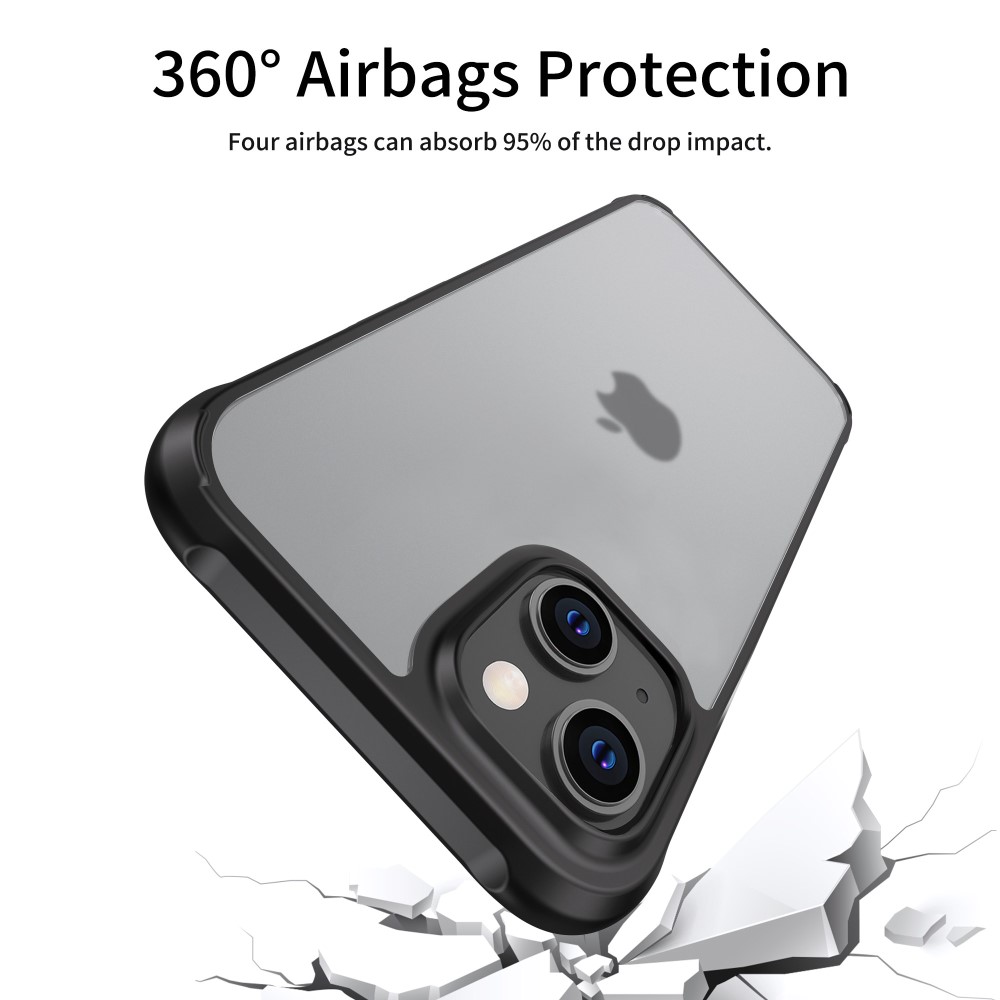 LEEU DESIGN LEEU DESIGN iPhone 14 Skal AirBag Hybrid Matt Svart