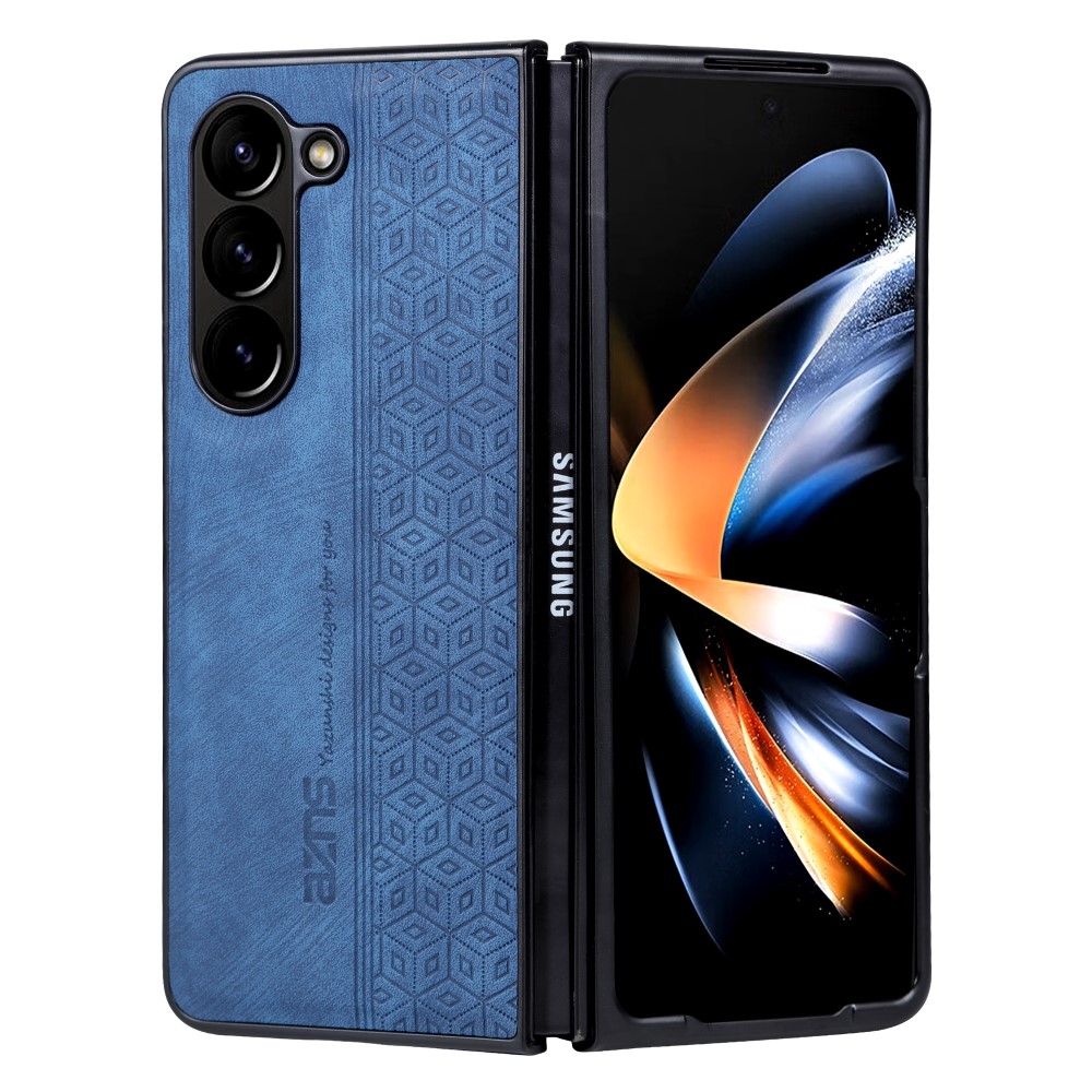 AZNS AZNS Galaxy Z Fold 5 Fodral Med Tryck Blå