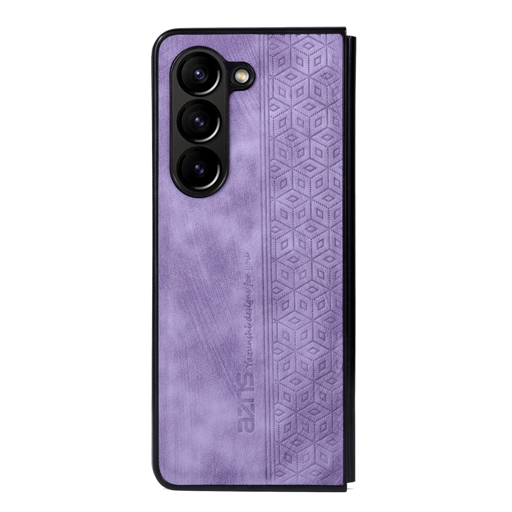 AZNS AZNS Galaxy Z Fold 5 Fodral Med Tryck Lila