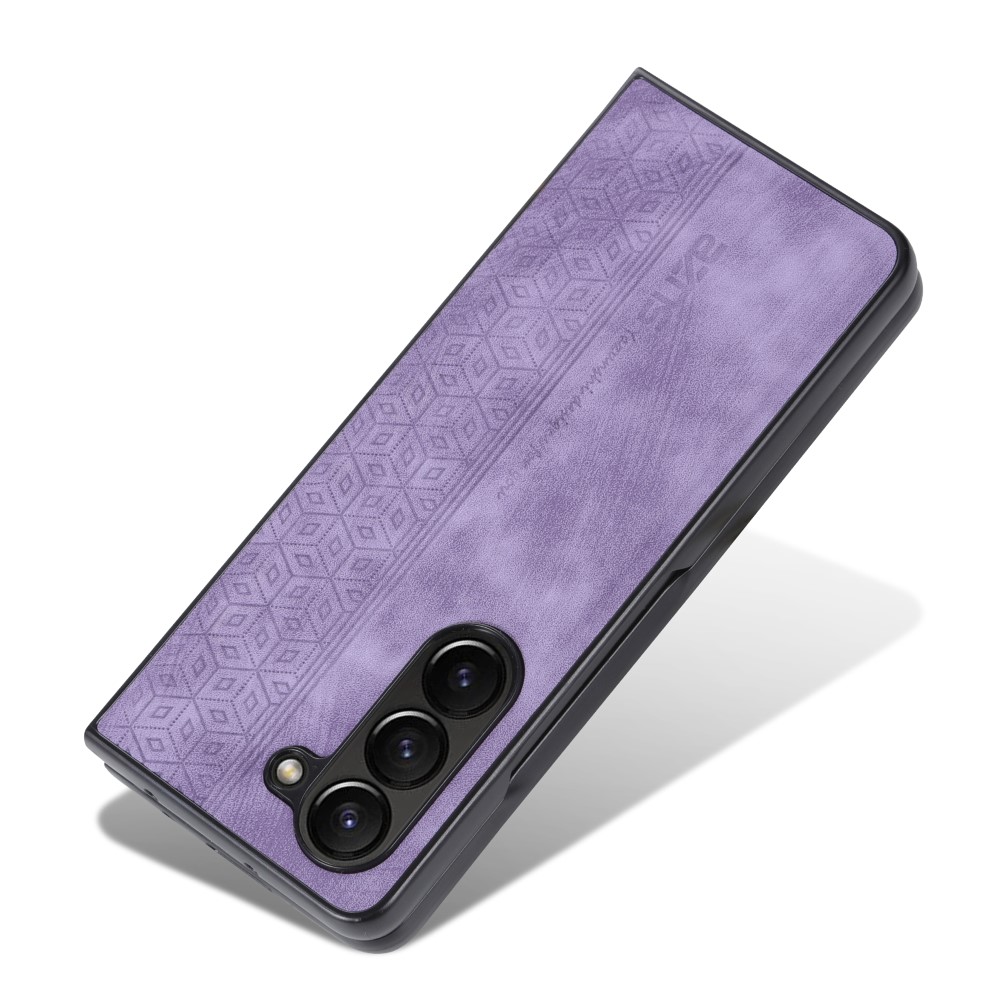 AZNS AZNS Galaxy Z Fold 5 Fodral Med Tryck Lila
