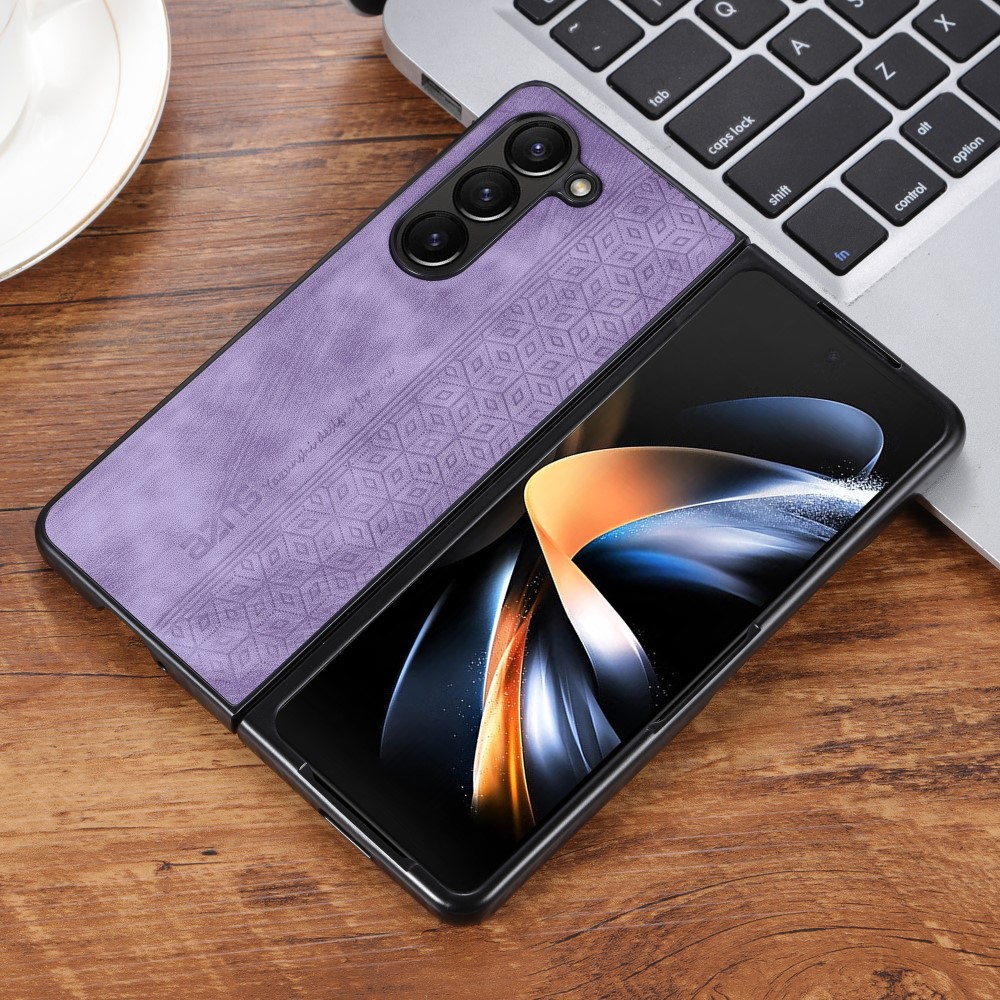 AZNS AZNS Galaxy Z Fold 5 Fodral Med Tryck Lila